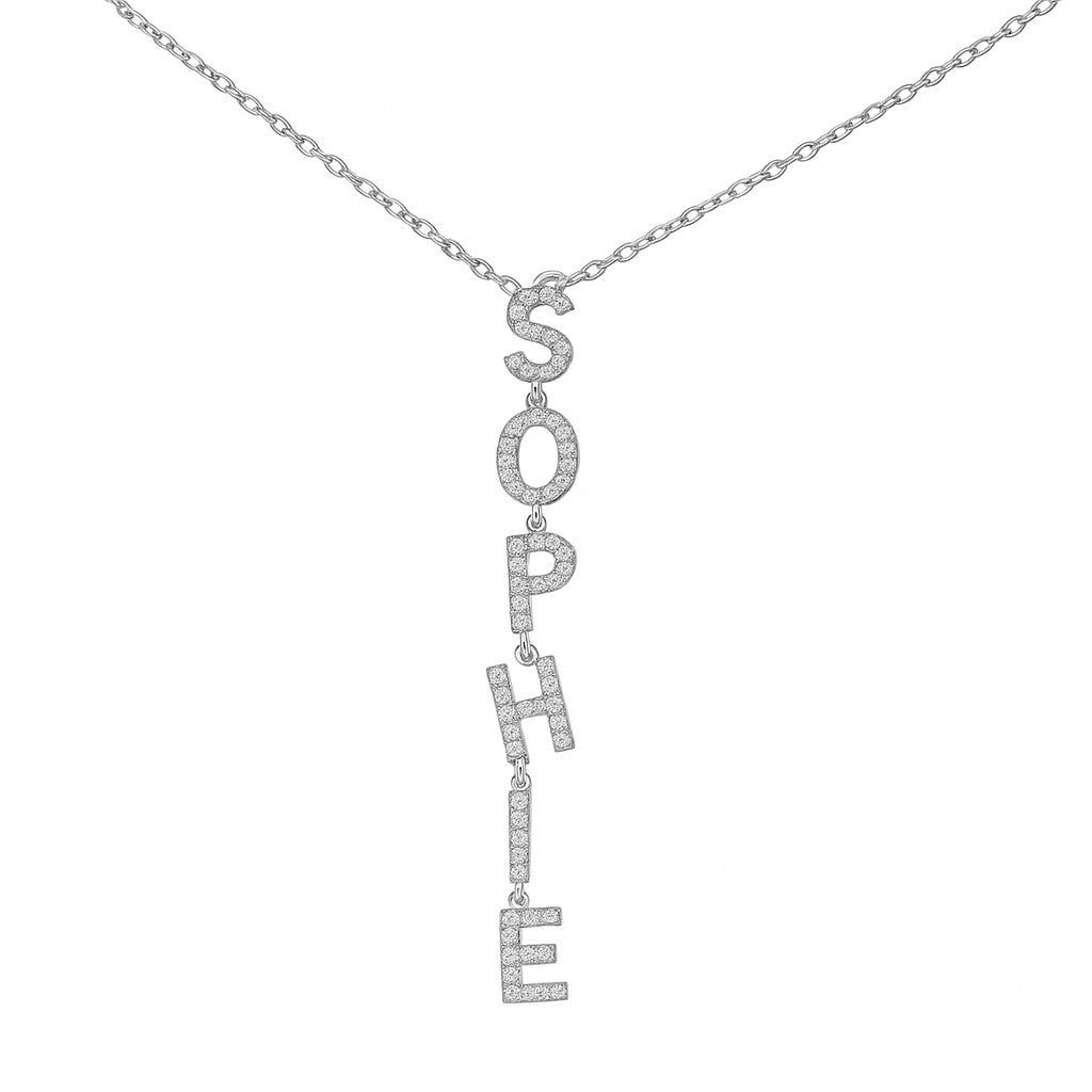 Customizable Lariat Necklace – Personalized Name Jewelry