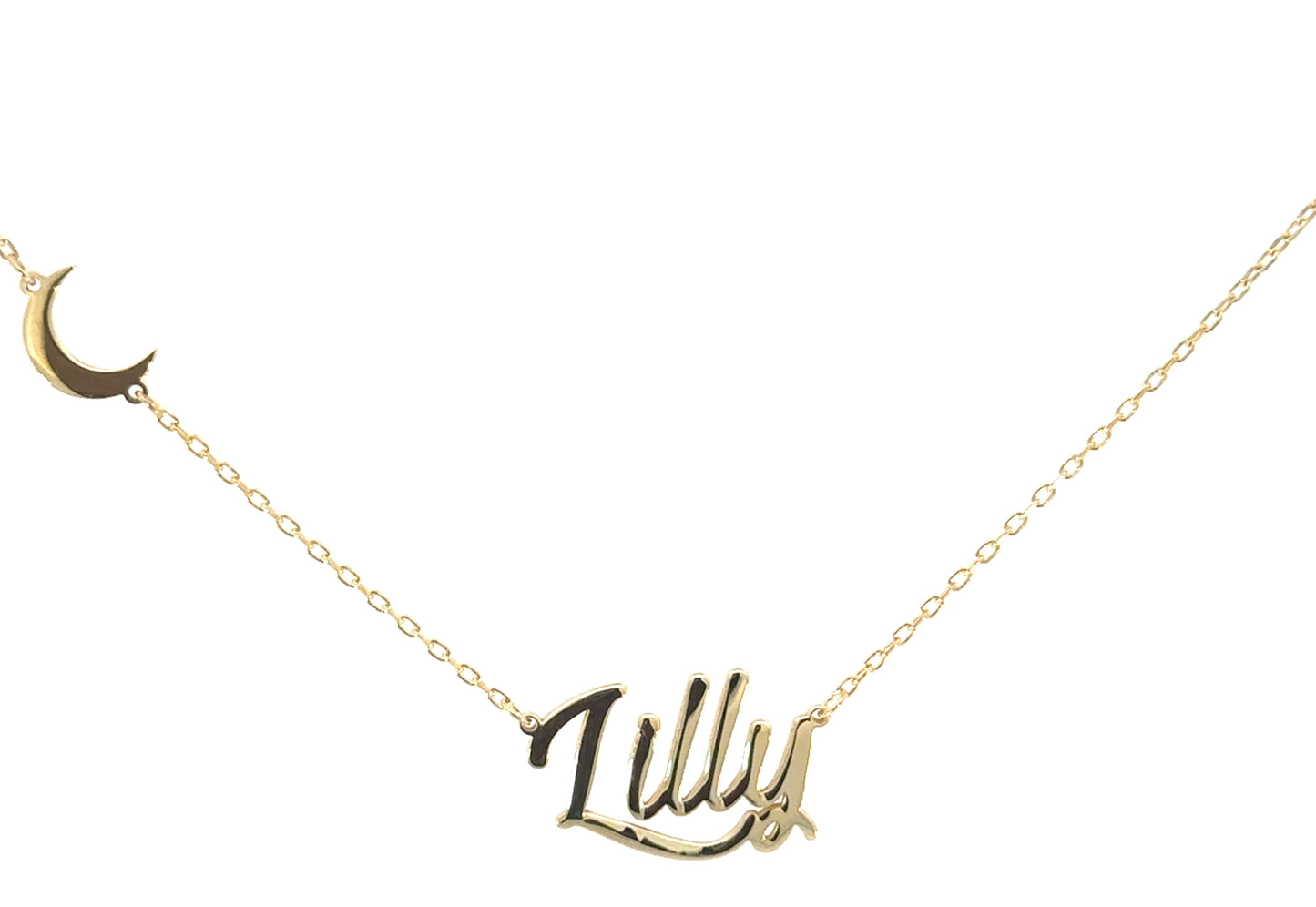 Luna Script Necklace