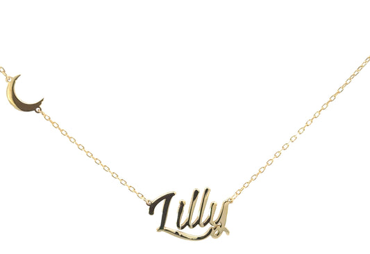 Luna Script Necklace