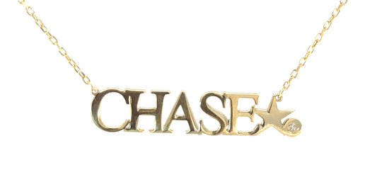 Name Start and Birthstone Necklace