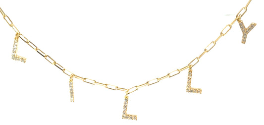 Falling Letters Necklace