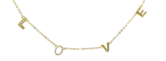 Love Script Necklace
