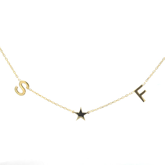 Star Initial Necklace