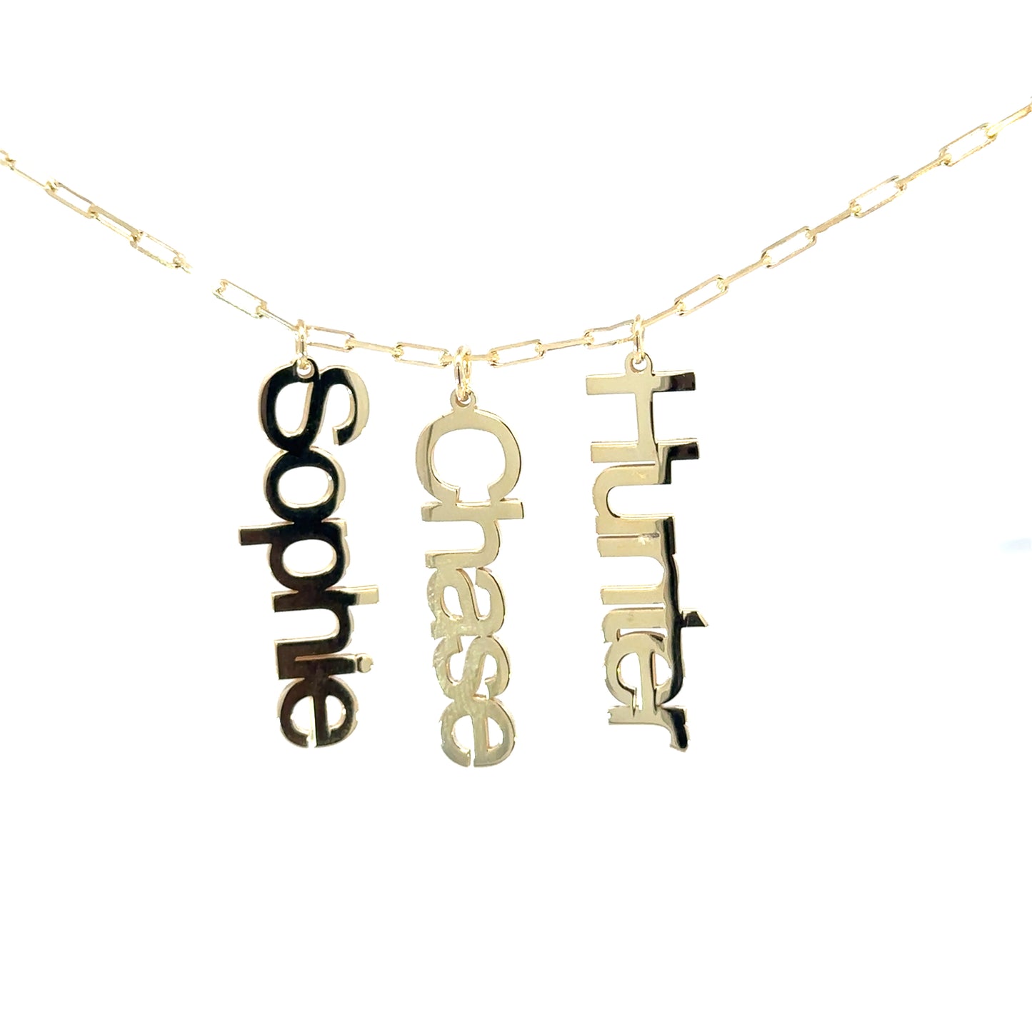 Block Names Necklace