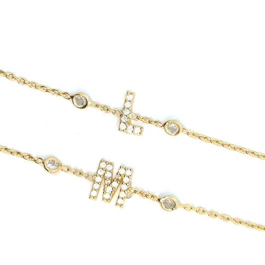 Mini Initial Bracelet